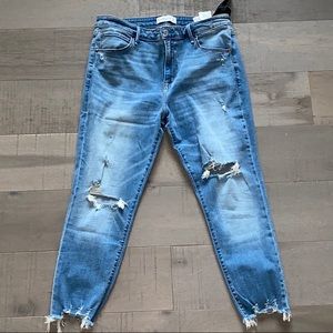 Distressed Abercrombie jeans